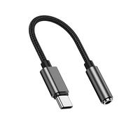 KJDKNC Câble audio auxiliaire de type C tressé souple - Conversion du son pour la musique et les conversations