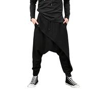 KJDWJKJRF Streetwear Pantalon sarouel pour homme Style japonais Pantalon de loisirs Pantalon de jogging Chinois Baggy Pantalon sarouel - Hippie Yoga Ballon Bloomer Casual Lâche Pantalon de Course, C1