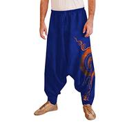 KJDWJKJRF Streetwear Pantalon sarouel pour homme Style japonais Pantalon de loisirs Pantalon de jogging Chinois Baggy Pantalon sarouel - Hippie Yoga Ballon Bloomer Casual Lâche Pantalon de Course, G1