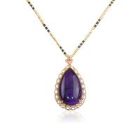 KJDYQ Collier avec pendentif en améthyste inspiré de Sofia - Princesse royale - Bijoux fantaisie pour Halloween, fête d'anniversaire, cadeau pour femme, Middle, Métal, Pas de gemme