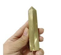 KJEBVHIRS Pierre pyrite petite colonne en cristal de quartz pour décoration d'intérieur (taille : 3 pièces)