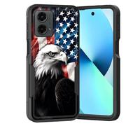 KJFHDJFDH Coque pour Moto G 5G 2024/G Play 5G 2024, double couche, hybride, robuste, robuste, résistant aux chocs, polycarbonate rigide + coque de protection en silicone souple pour Motorola Moto G 5G