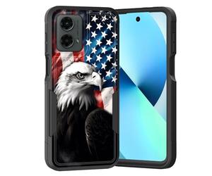 KJFHDJFDH Coque pour Moto G 5G 2024/G Play 5G 2024, double couche, hybride, robuste, robuste, résistant aux chocs, polycarbonate rigide + coque de protection en silicone souple pour Motorola Moto G 5G
