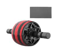 Kjg87 Roue de musculation abdominale pour entraînement des abdominaux et des abdominaux pour la salle de sport à domicile - Roue abdominale automatique pour entraînement complet du corps (rouge, 30 x