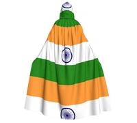 KJGvbn Cape à capuche unisexe pour adulte avec imprimé drapeau indien