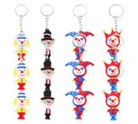 KJHBV 12pièces Porte-clés Clown Créatif Pendentifs Décoratifs Amusants pour Sacs et Clés Accessoires Colorés Originaux pour Cadeaux et Décoration Quotidienne Couleur Couleur Aléatoire