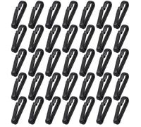 KJHBV 130 Pièces Crochets en Plastique Noir pour Sangle de Masque, Résistants la Rouille et Faciles à Ouvrir, Accessoires pour Projets DIY et Artisanat
