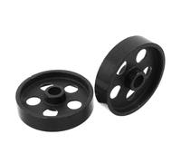 KJHBV 2 Pièces Roue de Remplacement pour Balance Industrielle, Support Robuste en Fer Noir 10x10x2,2cm, Capacité de Charge 600kg, pour Logistique et Entrepôt