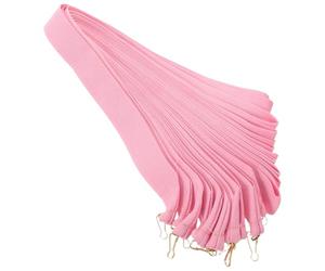 KJHBV 20 Pièces Lanière pour Médaille de Compétition Rose en Polyester | Ruban de Cou avec Clips à Pression, Usage pour Médailles et Médaillons, Lot Unique