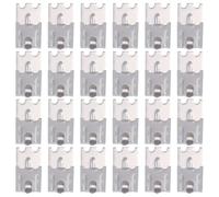 KJHBV 24 Pièces Clip Fixation Stable et Sécurisée en Acier Inoxydable Argenté pour Étagère de Réfrigérateur Adapté Usage Commercial et Domestique