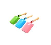 KJHBV 2pcs Pelle de Jardin en Fer et Bois, Outils de Jardinage Multi-Usage Poignée Ergonomique, Design à Radian Adapté pour Bulbes et Semences en Jardin ou Garage Couleur Aléatoire