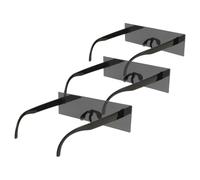 KJHBV 3pcs Lunettes de Censure Fantaisie en PC Noir avec Barre Noire Pixelisée, Confortables et Stables, Accessoires pour Photomaton Lors de Fêtes ou Halloween