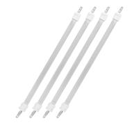 KJHBV 4 Pièces Tube Quartz de Remplacement pour Radiateur Électrique Chauffage Rapide et Distribution Uniforme, Élément Chauffant en Quartz et Céramique Adapté pour Intérieurs et