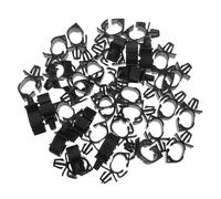 KJHBV 50 Clips de Câble Noir en Plastique pour Faisceau de Câbles Voiture Attaches de Universelles Fixation Pratique pour Gestion des Automobile