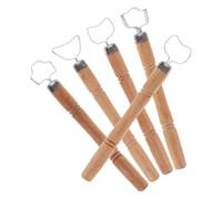 KJHBV 5pcs Outils de Sculpture en Argile Design Unique, en Bois et Métal, pour Modelage et Projets Artisanaux de Poterie et Céramique