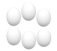 KJHBV 6 Pièces Œuf en Éponge Blanc pour Débutants et Spectacles | Aspect Réaliste, Facile à Apprendre, Accessoires de Gros Plan pour Scène, Humour et Numéros de Farce