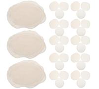 KJHBV 60 Pièces Linge Vapeur en Fil de Coton Rond Réutilisable et Lavable pour Cuisson Vapeur de Petits Pains et Nouilles, Accessoires Cuisine Beige Multifonction