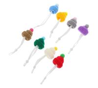 KJHBV 8pcs Mini Chapeaux en Laine pour Petits Animaux, Accessoires Adorables et Légers pour Cosplay et Fêtes d'hiver, Faciles à Mettre Enlever Plusieurs Styles