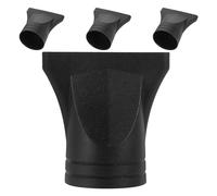 KJHBV Accessoire Diffuseur Noir en Plastique, Buse Concentratrice Étroite 4 Pièces Compatible 4-4,8 Cm, Améliore la Performance Séchage des Cheveux pour Sèche-cheveux