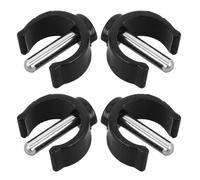 KJHBV Accessoires pour Déambulateur 4 Pièces Pince Forme C en Abs et Acier, Clips Poignée Canne Compatibles, Fixation Facile et Large Compatibilité pour Cannes et Walkers