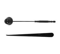 KJHBV Acier Inoxydable Éteignoir à Bougie Compact et Portable Noir | Kit D’entretien Complet, Forme Cloche, Usage Maison et Voyage, Finition Lisse, Sécurité pour Éteindre