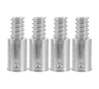 KJHBV Adaptateur à Embout en Acier Inoxydable Lot de 4 Pièces Sécurisée et Stable pour à Balai pour Perche de Nettoyage Type Américain