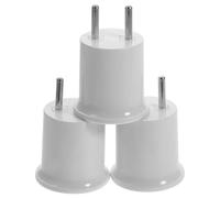 KJHBV Adaptateur Douille E27 en Abs et Cuivre, Lot de 3, Support de Lampe Fileté Compatible Ampoules LED et Économie D'énergie pour Éclairage Mural