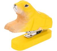 KJHBV Agrafeuse Adorable Bois Animal Agrafeuse de Bureau Multifonction Pratique pour Garçon Fille et Fournitures de Bureautique