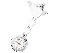 KJHBV Alliage Blanc Montre Suspendue, Style Simple Décoratif Créative | Lecture Facile, Usage Décoratif Vêtement, Accessoire Infirmière, Montre à Gousset, Montre de Médecin