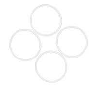 KJHBV Anneaux de Bouteille Isotherme en Silicone Blanc pour 4pcs Joint de Remplacement Étanche et Isolant Thermique Couvercle de Gourde Sportive