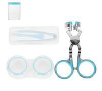 KJHBV Applicateur de Lentilles de Contact Ventouse Simple à Utiliser Réutilisable en Plastique Abs Bleu Qui Ne Détériore Pas Bords des Lentilles pour Myopes