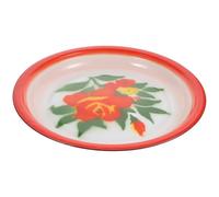 KJHBV Assiette Émaillée de Style Chinois Classique, Assiette de Présentation des Aliments en Émail, pour Dessert, la Cuisine et Salon de Thé, Design Délicat et Fonction de Stockage