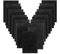 KJHBV Bandes D'angle Auto-agrippantes Adhésives Noires, 12 Paires, en Nylon et Polyester, Faciles à Utiliser pour Fixation Temporaire à Domicile