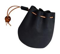 KJHBV Bourse en Cuir Vintage Compacte et Multifonctionnelle, Porte-Monnaie Mini Pochettes Design en Cuir Noir, Travail ou Sorties