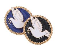 KJHBV Broches et Présents Classiques en Alliage Blanc, Épingles Élégantes Lot de 2 pour Vêtements Femmes, pour Anniversaires