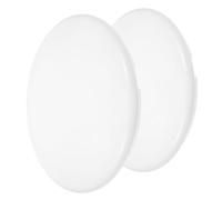 KJHBV Cache Plafonnier Rond en Pvc Blanc pour Lampe de Plafond, Facile à Installer Faible Entretien, pour Chambre à Coucher Cuisine, Lot de 2 Pièces
