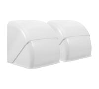 KJHBV Cache-prise Murale Montage Apparent ou Encastré en Abs Blanc Étanche Protection 2pcs pour Prise Extérieure pour Maison et Station de Charge