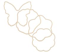 KJHBV Cadre de Fabrication D'éventail à Main en Abs 4 Pièces Formes Traditionnelles pour Décoration Mariage et Peinture sur Tissu