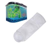 KJHBV Chaussettes Filtrantes Filtration Fine des Déchets et Détritus Réutilisables et Nettoyables en PP Blanc pour Aquarium pour Aquariums Marins et d'eau Douce