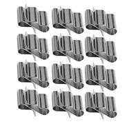 KJHBV Clips de Câble en Acier Inoxydable Design Rainuré Compact 30pcs Haute Dureté, Fixation Fiable pour Câbles pour Panneaux Solaires Photovoltaïques Remorques et Bateaux