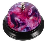 KJHBV Cloche de Service pour Réception D'hôtel et en Métal Motif Imprimé Élégant, Sonnerie Forte Plusieurs styles Décoration de Bureau Créative Plusieurs styles