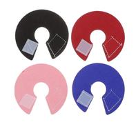 KJHBV Collier de Guérison pour Oiseaux et Perroquets en Velours Coréen, Taille Ajustable, Confortable, Lot de 4 Pièces Prévention des Blessures Récupération
