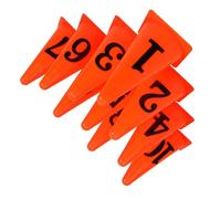 KJHBV Cone de Signalisation Orange en PE, Endurance, Lot de 10 Pièces pour Entraînement Sportif en Extérieur des Joueurs