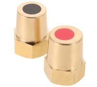 KJHBV Connecteur de Batterie en Laiton Or 8 Mm Filetage Interne, Adaptateur Robuste pour Bornes de Batterie, Améliore la Connexion pour Voiture et Bricolage
