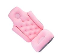 KJHBV Coussin de Bain Particules de Mousse Pliable en Polyester Antidérapant Support Solide pour Siège Couleur Rose pour Voyage et Hôtel