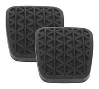 KJHBV Couvre-pédale Design Simple Noir Antidérapant en Caoutchouc et Look Luxe pour Pédales de Frein et Accélérateur de Voiture pour Conduite Sûre