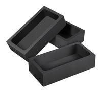 KJHBV Creuset Graphite Noir Fusion du Métal et Bijoux, Lot de 3 Pièces Design Multifonctionnel et Installation Facile, pour Fusion et Transport D'huile