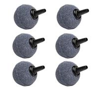 KJHBV Diffuseur à Bulles pour Aquarium en Pierre 6 Pcs Forme Boule, Diffuse L'air Efficacement pour Poissons et Hydroponie la Maison