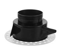 KJHBV Diffuseur D'air Rond Encastré sans Cadre Réglable Abs Blanc | Aération Ronde Moderne, Sortie Dissimulée pour Salle de Bain et Salon, Flux Ajustable, Usage Cvc