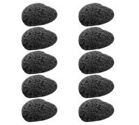 KJHBV Diffuseur Naturel en Pierre Volcanique Noire 10Pcs - Heart Shape Aroma Stones pour Aromathérapie à Domicile et Bureau, Adapté aux Femmes